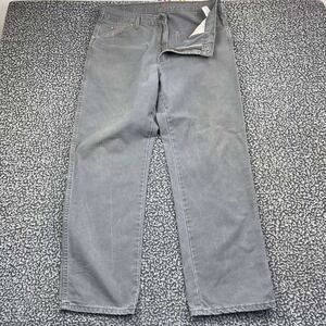 Dickies Pants Men 36x30 Relaxed Fit Duck Canvas Carpenter Gray